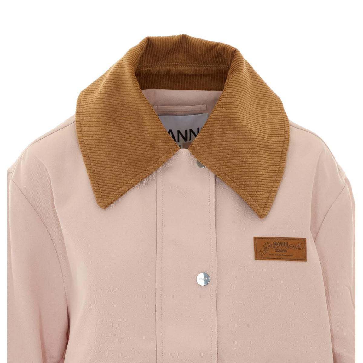 Ganni Women Jacket In Pink Twill GANNI