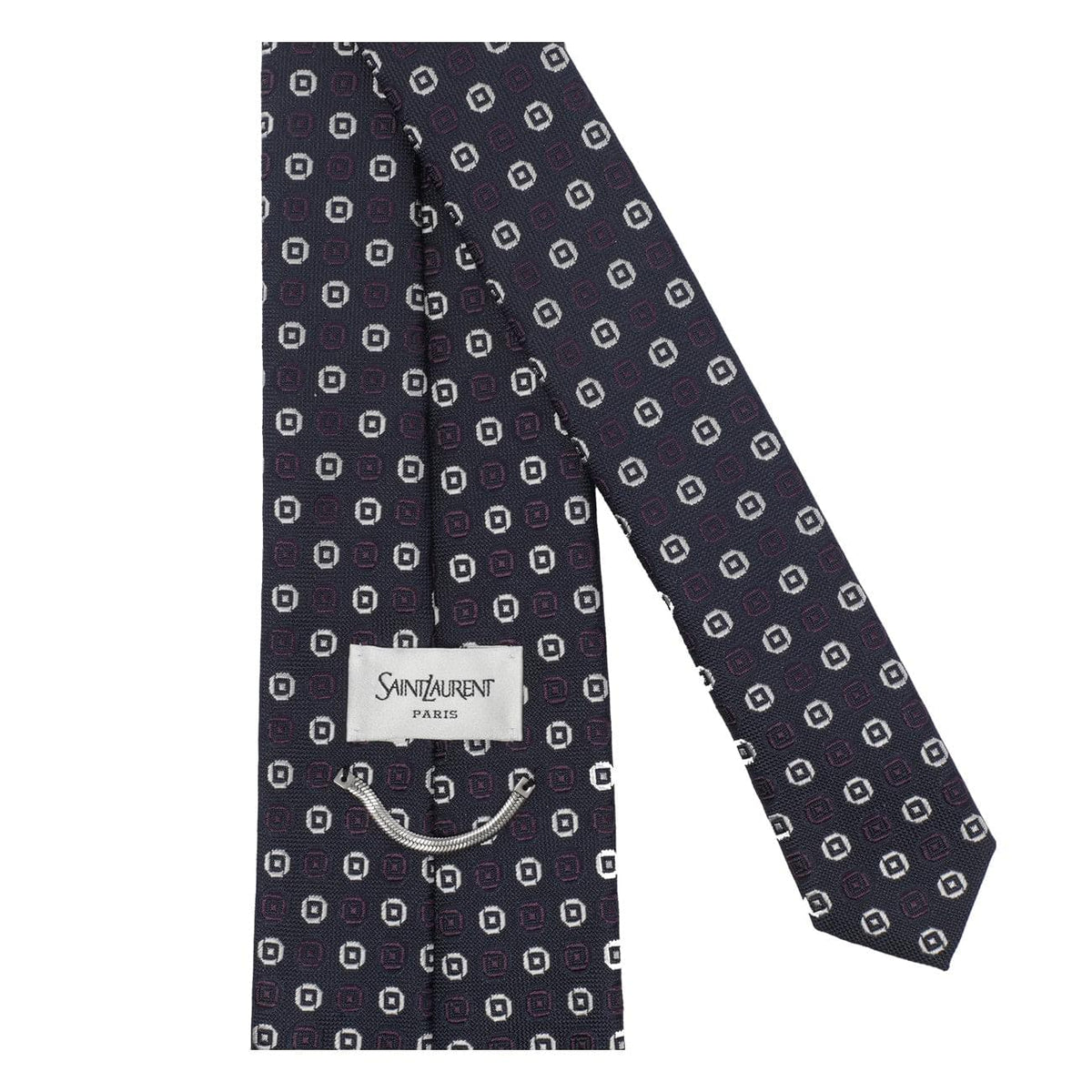 Saint Laurent Men Saint Laurent Men Jacquard Silk Tie SAINT LAURENT