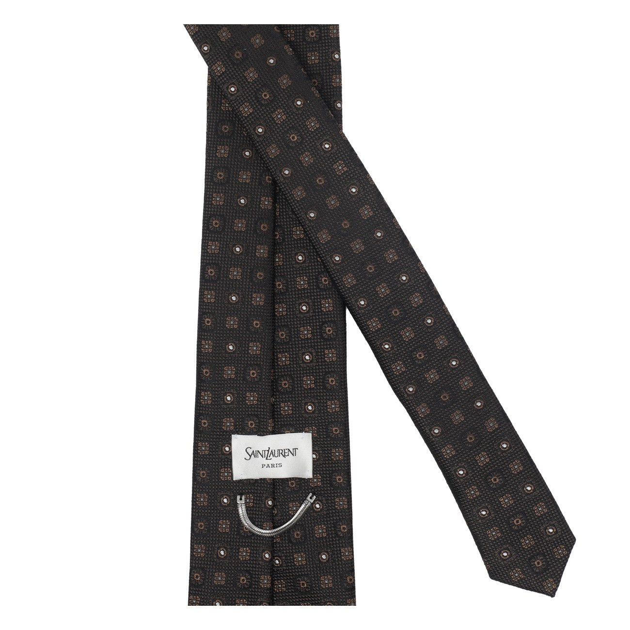 Saint Laurent Men Jacquard Silk Tie SAINT LAURENT