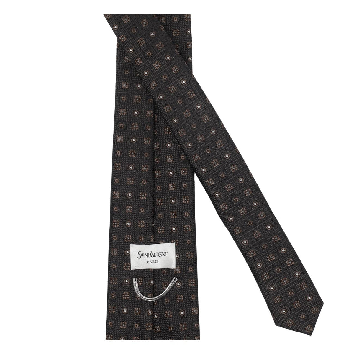 Saint Laurent Men Jacquard Silk Tie SAINT LAURENT