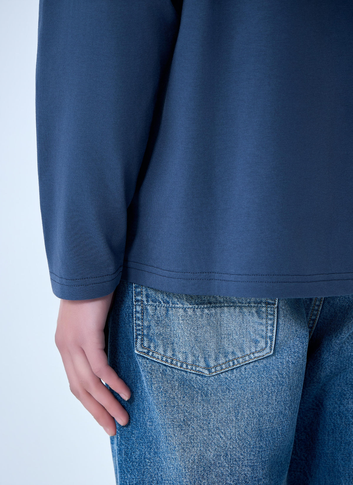 Jil Sander Men Ribbed Crewneck Long Sleeve Top JIL SANDER