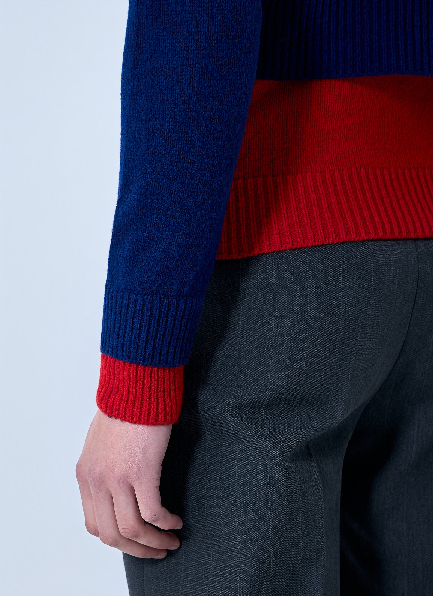 Jil Sander Men Layered Knit Sweater JIL SANDER