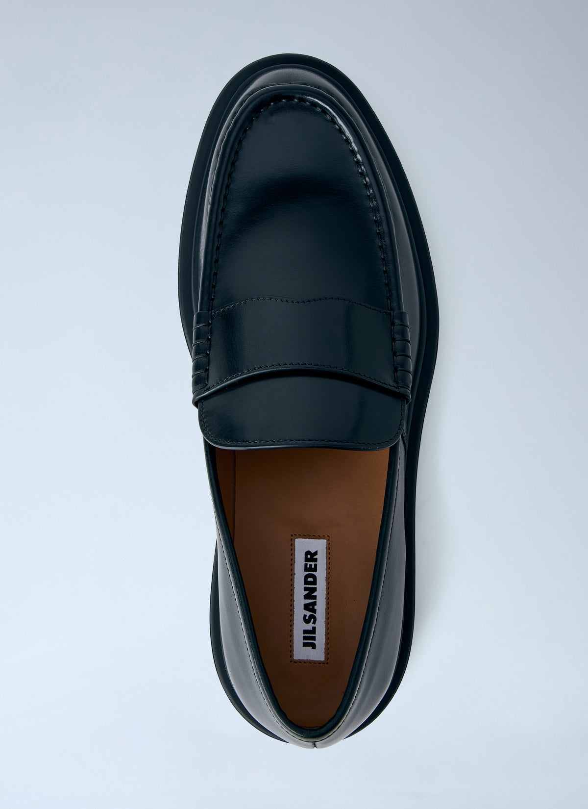 Jil Sander Men Brushed Leather Loafers JIL SANDER