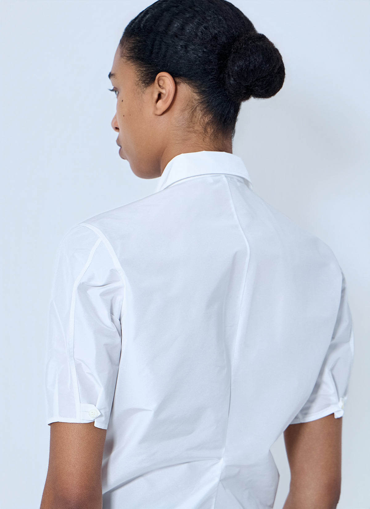 Jil Sander Women Short Sleeve Cotton Poplin Shirt JIL SANDER
