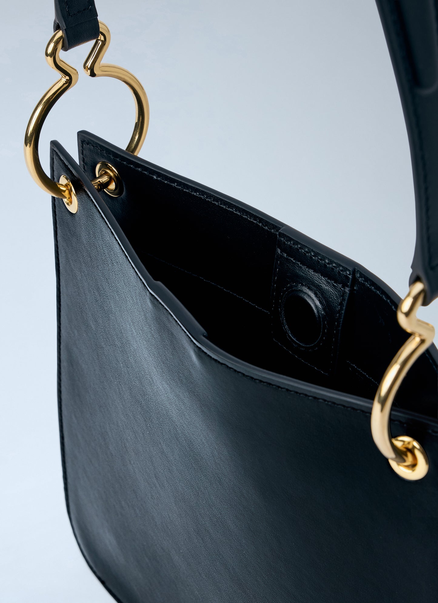 Jil Sander Women Structured Leather Shoulder Bag JIL SANDER