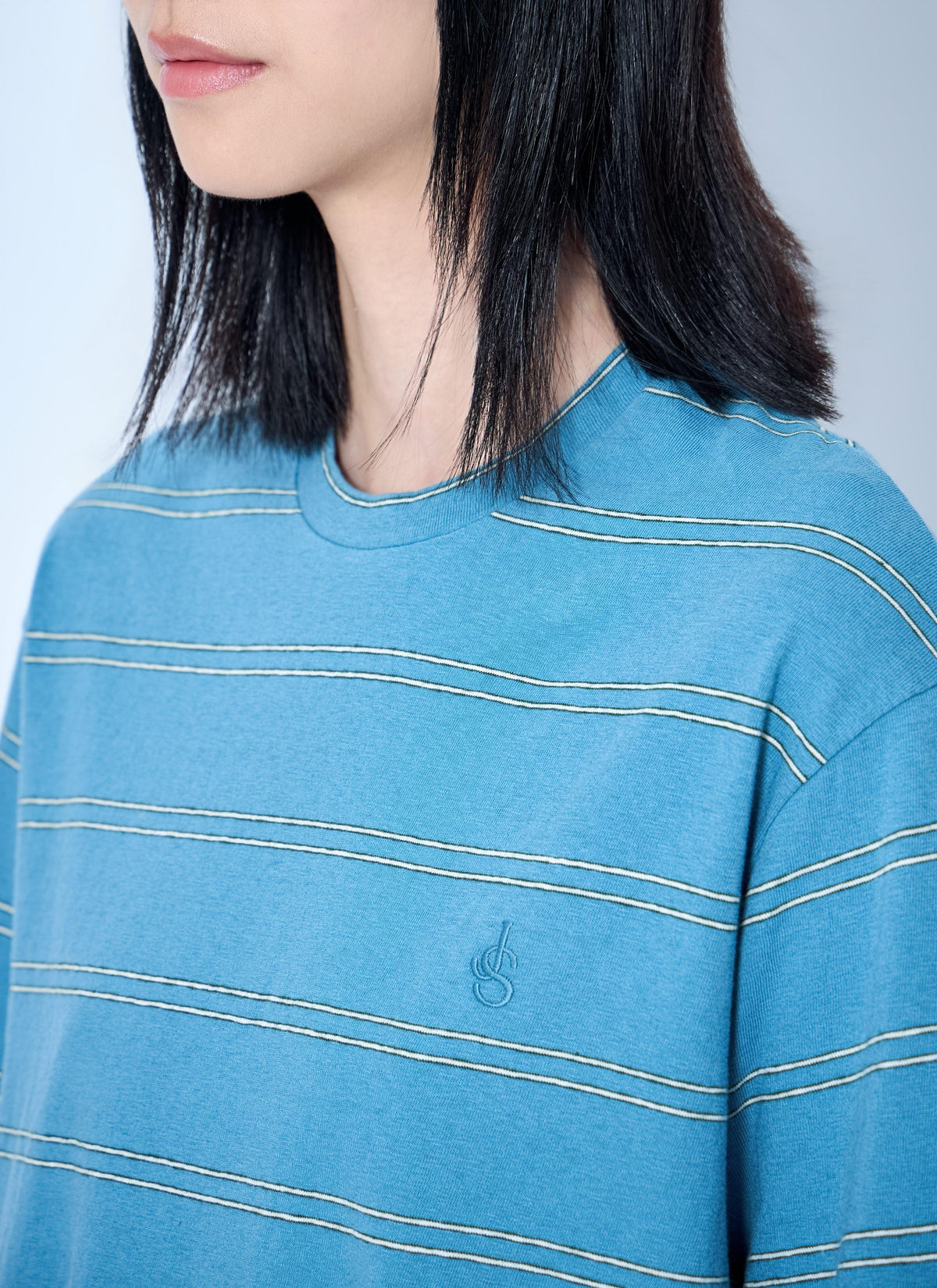 Jil Sander Women Striped Crewneck T-Shirt JIL SANDER