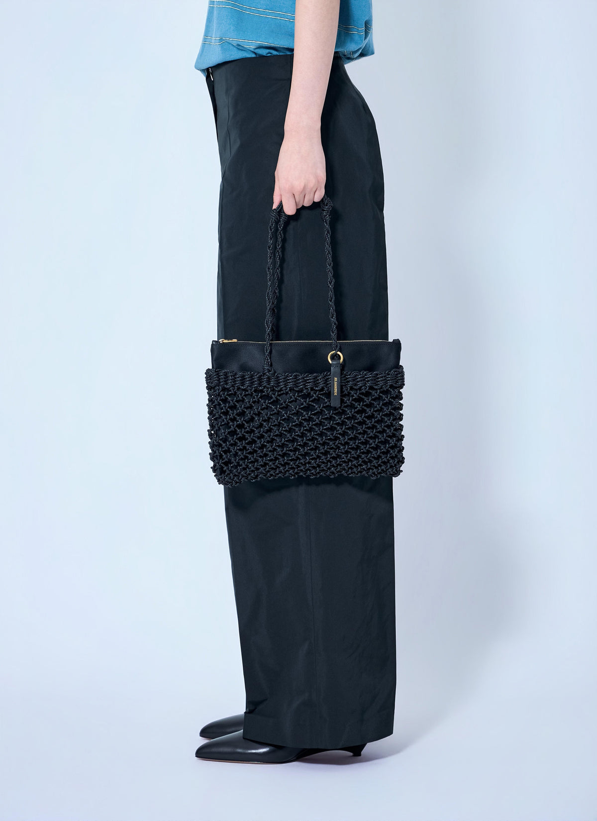 Jil Sander Women Tangle Net Cord Shoulder Bag JIL SANDER