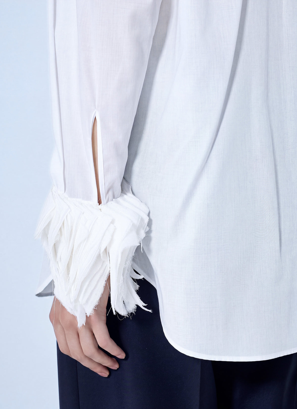 Jil Sander Women Cotton Shirt With Decoratively Finished Cuffs JIL SANDER