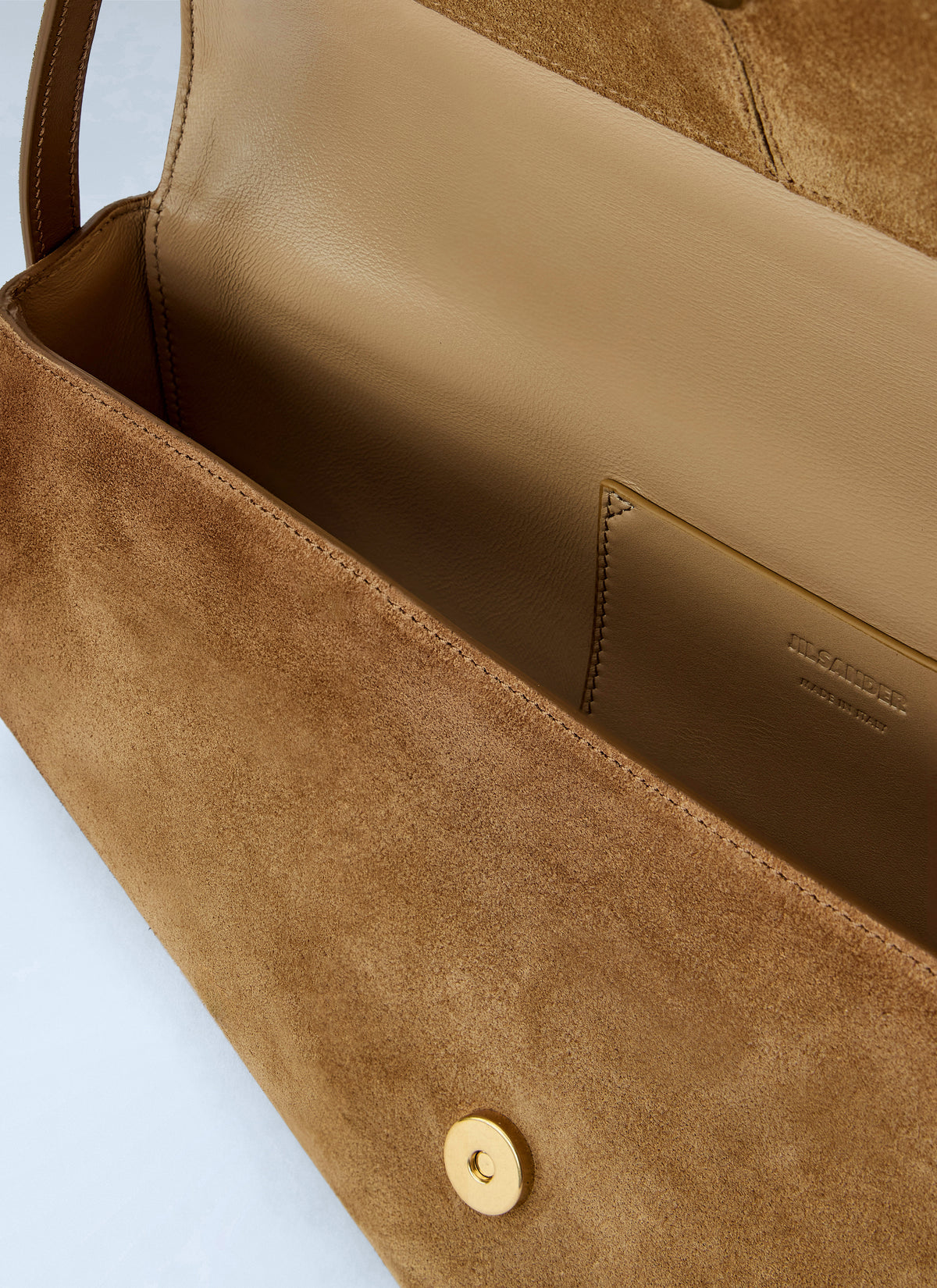 Jil Sander Women Kante Suede Shoulder Bag JIL SANDER