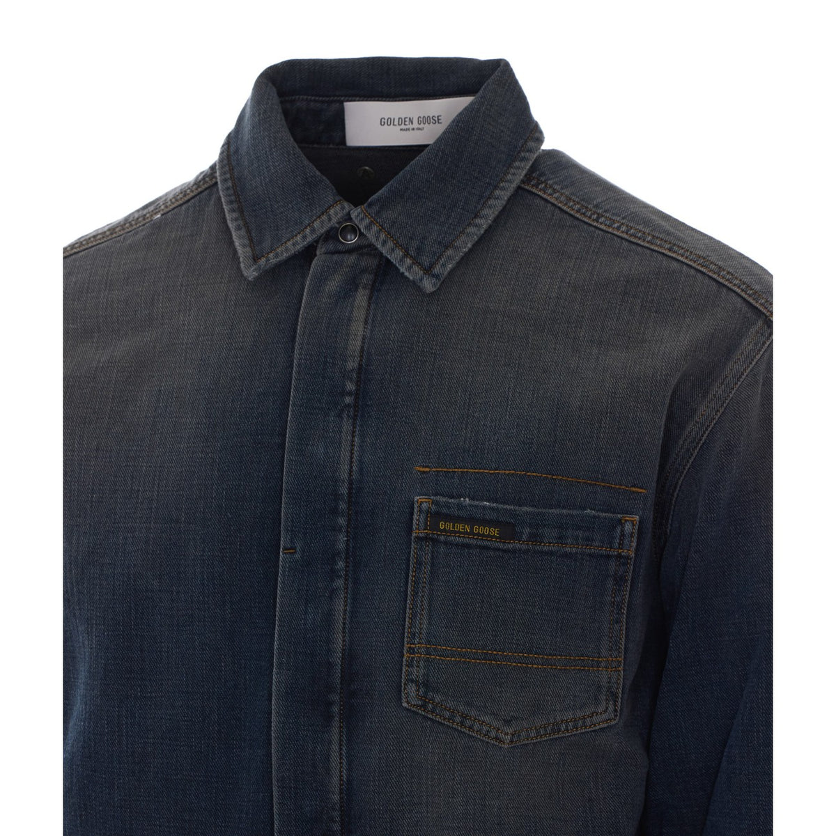 Golden Goose Men Journey Roger Denim Shirt GOLDEN GOOSE