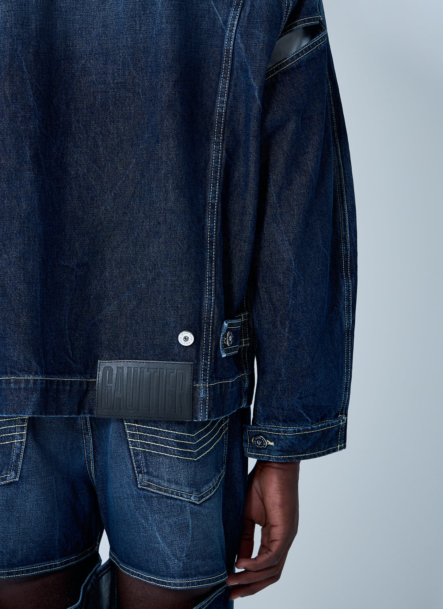 Jean Paul Gaultier Men Cut.Out Denim Jacket JEAN PAUL GAULTIER