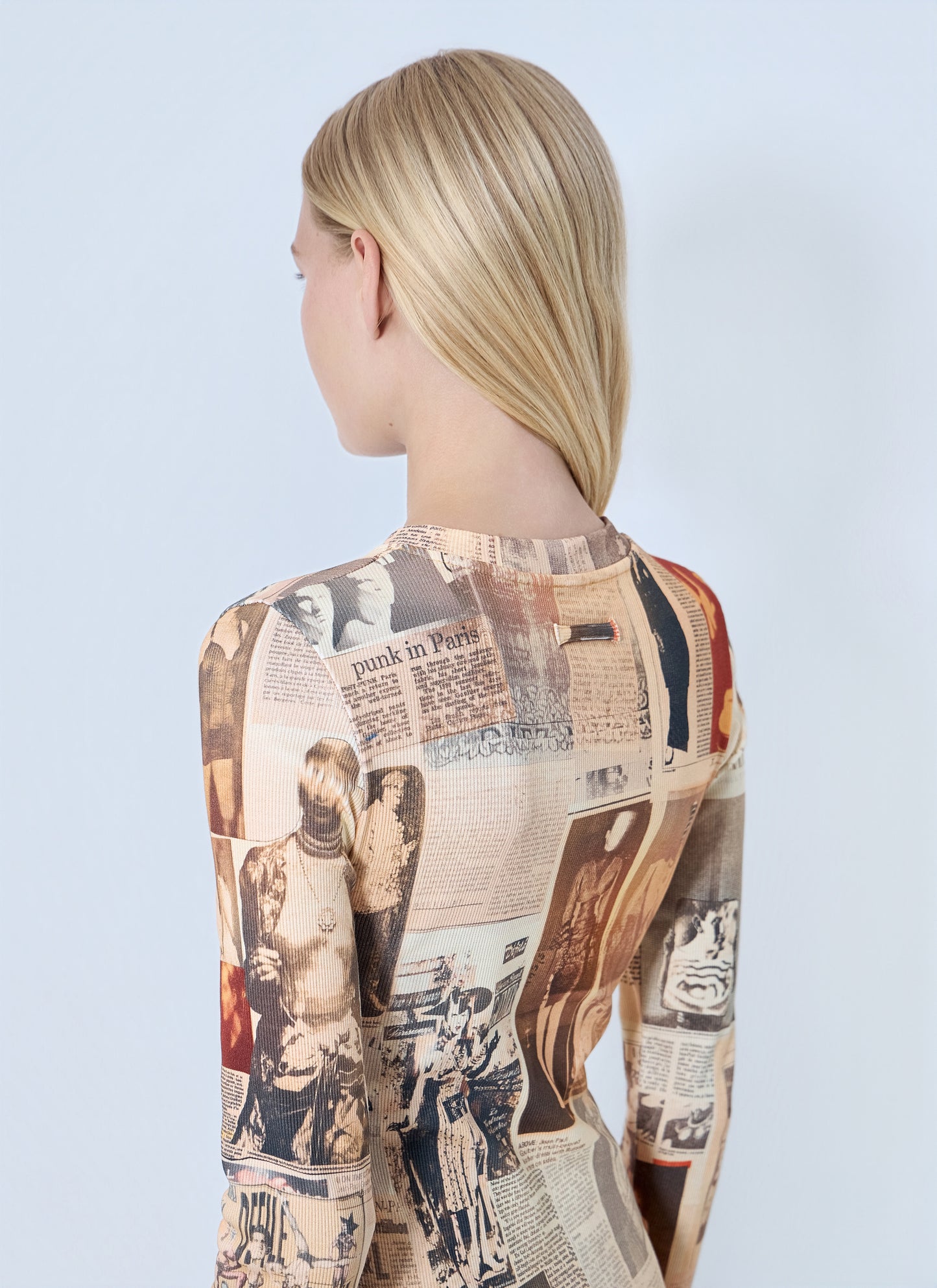Jean Paul Gaultier Women Journal Printed Long Dress JEAN PAUL GAULTIER