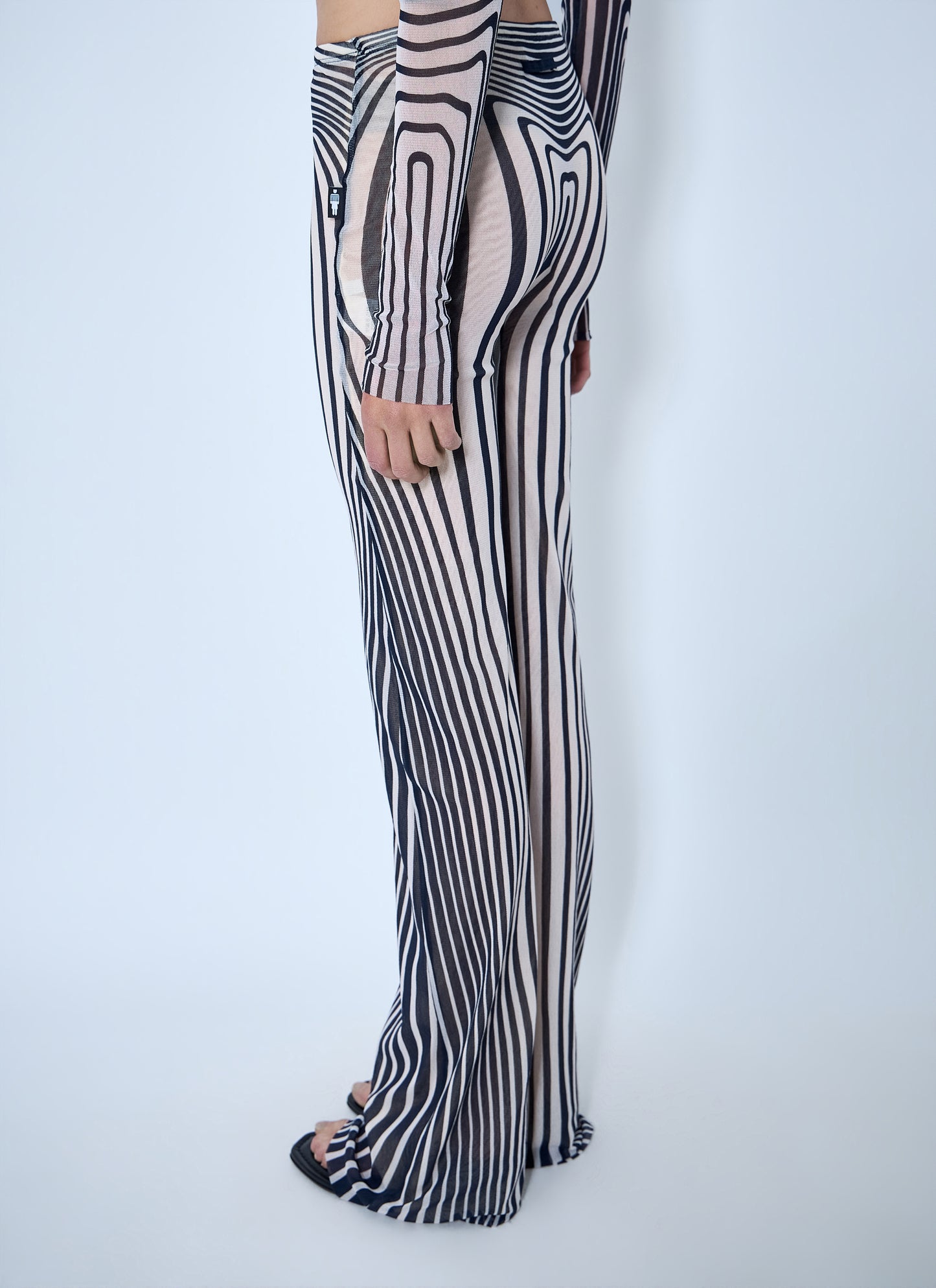Jean Paul Gaultier Women Re-Edition Flare Trousers Morphing Stripes JEAN PAUL GAULTIER