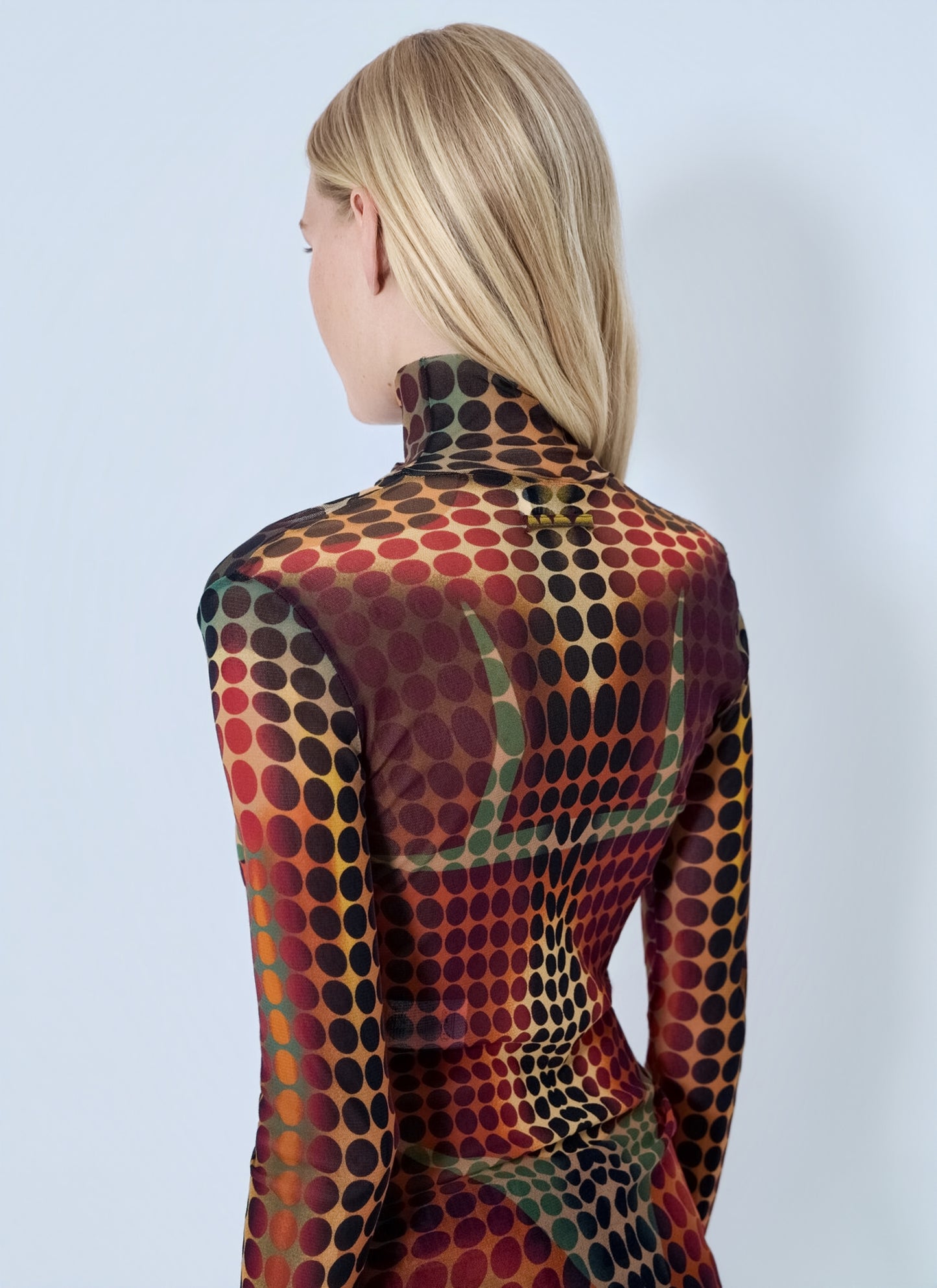 Jean Paul Gaultier Women Re-Edition The Brown Dots Mesh Top JEAN PAUL GAULTIER