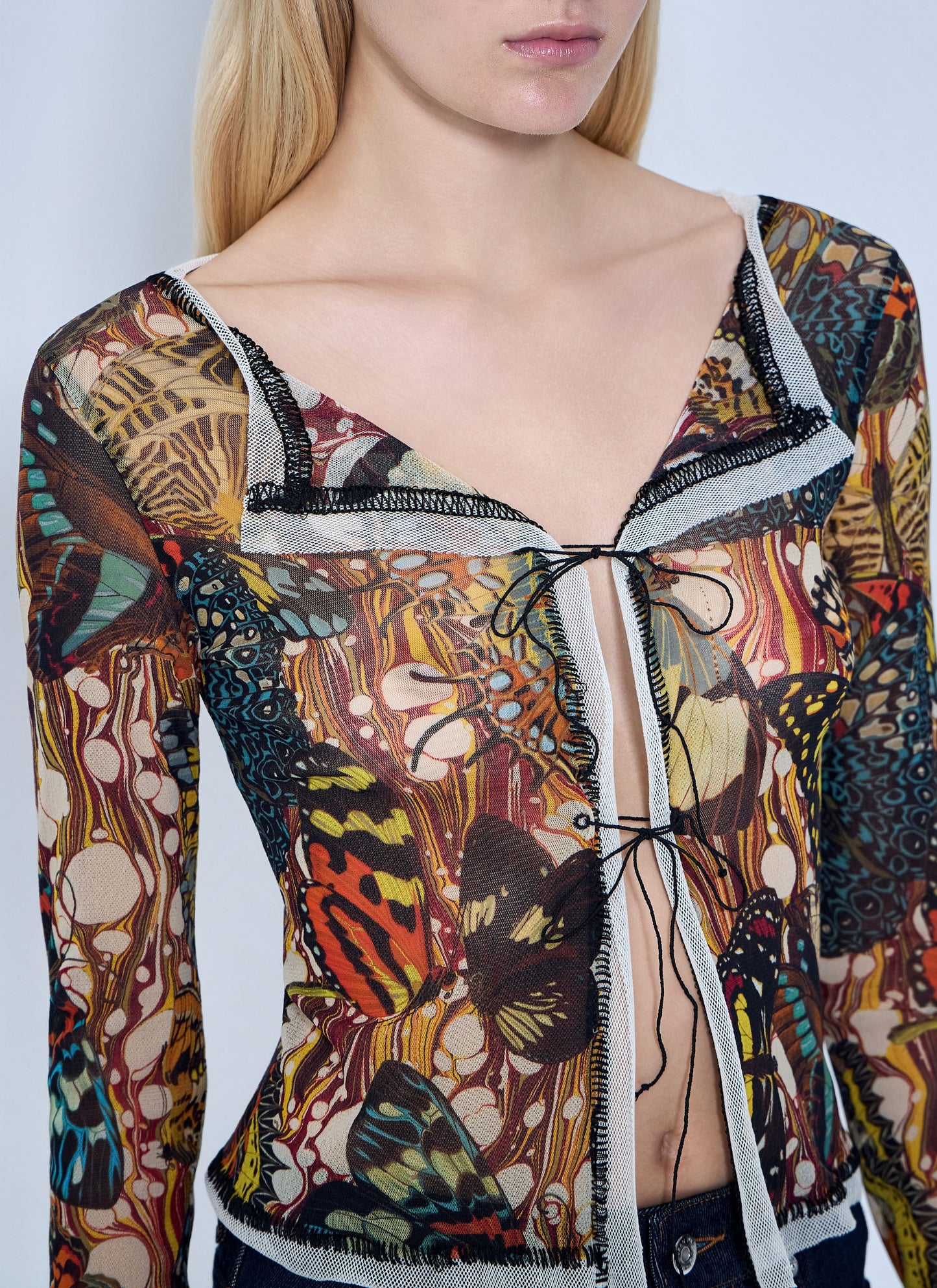 Jean Paul Gaultier Women Re-Edition The Yellow Butterfly Cardigan JEAN PAUL GAULTIER