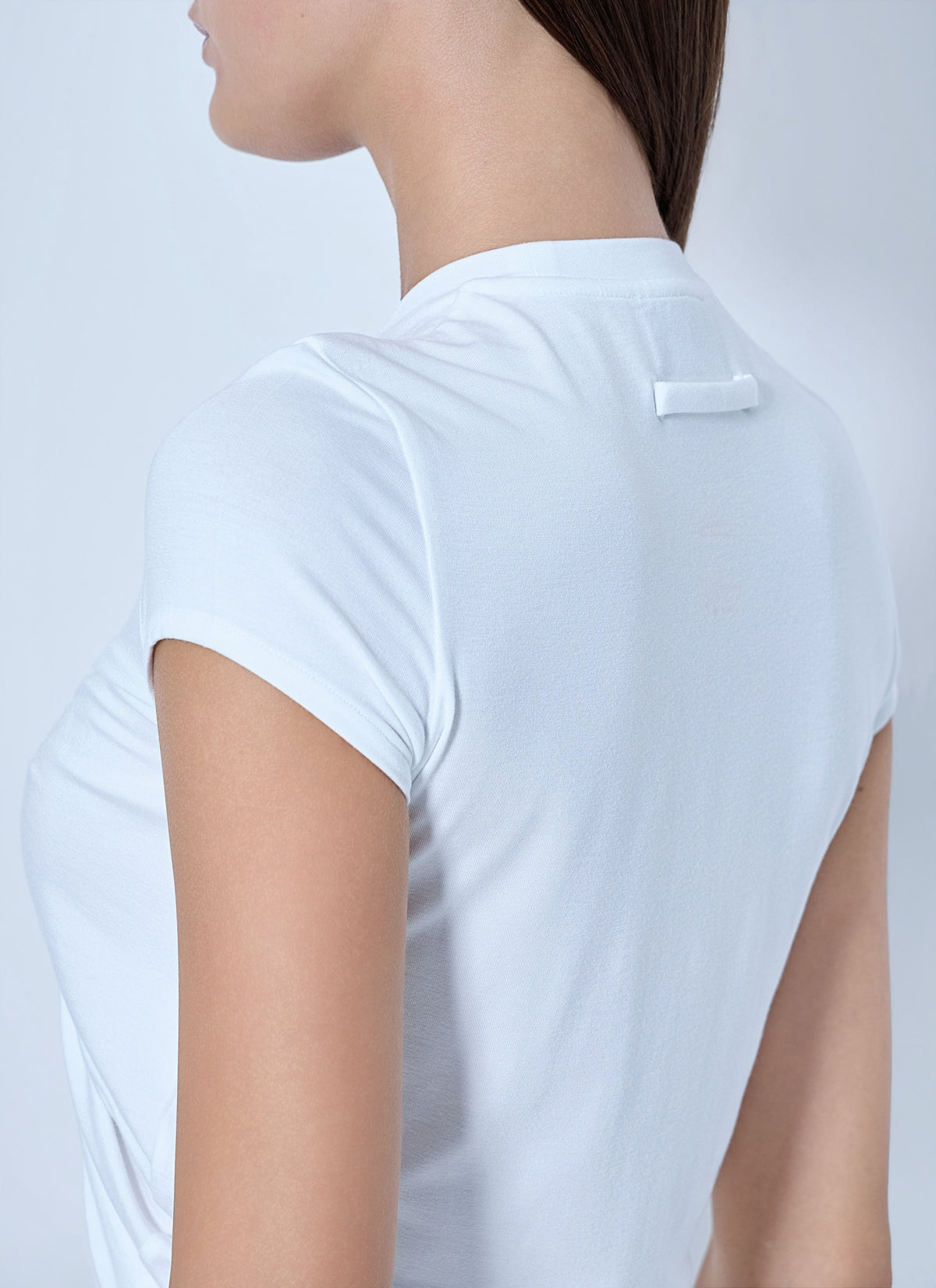 Jean Paul Gaultier Women Stretch Viscose Jersey Baby T-Shirt JEAN PAUL GAULTIER