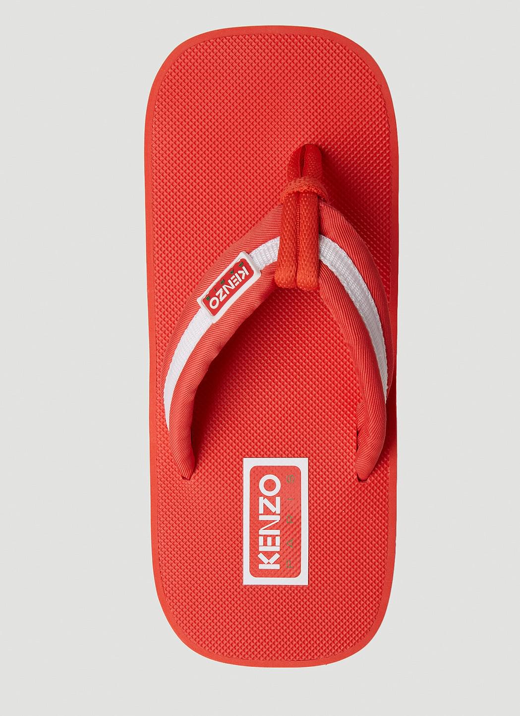 Kenzo Women Logo Patch Flip Flops KENZO