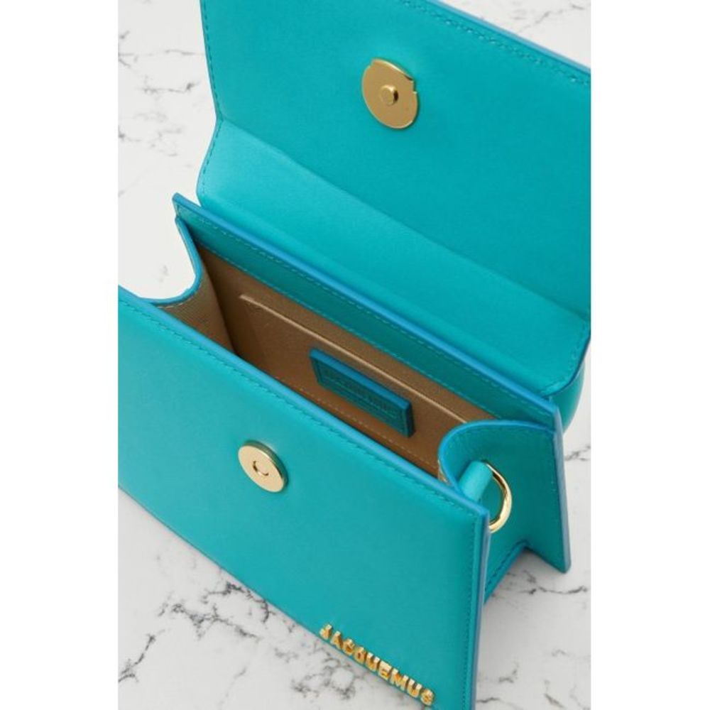 Jacquemus Women Le Chiquito Moyen Blue Leather Shoulder Bag JACQUEMUS