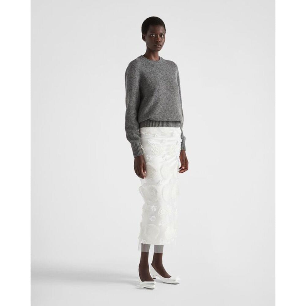 Prada Men Wool And Cashmere Crew-Neck Sweater PRADA