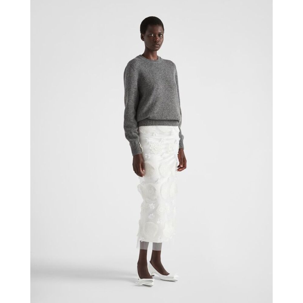 Prada Men Wool And Cashmere Crew-Neck Sweater PRADA