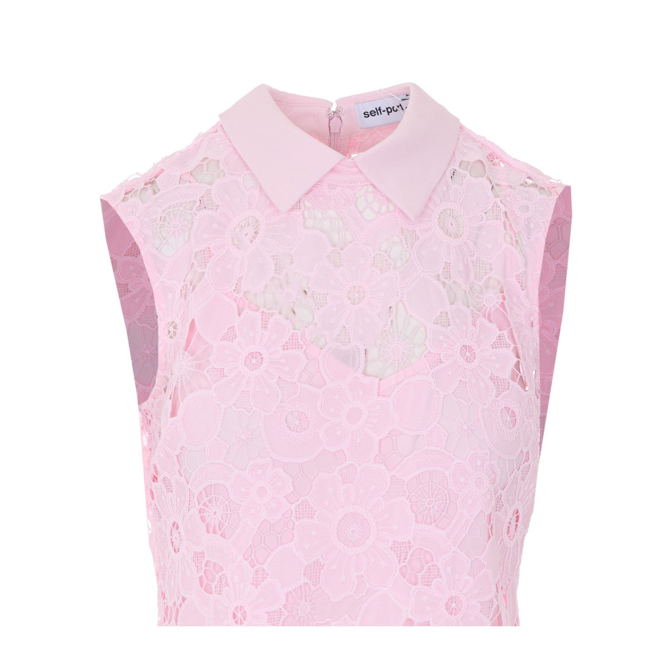 Self Portrait Women Lace Collared Mini Dress SELF-PORTRAIT