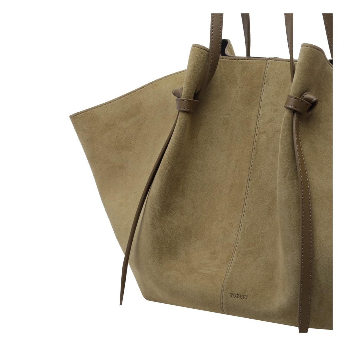 Yuzefi Women Large Suede Mochi Shoulder Bag YUZEFI