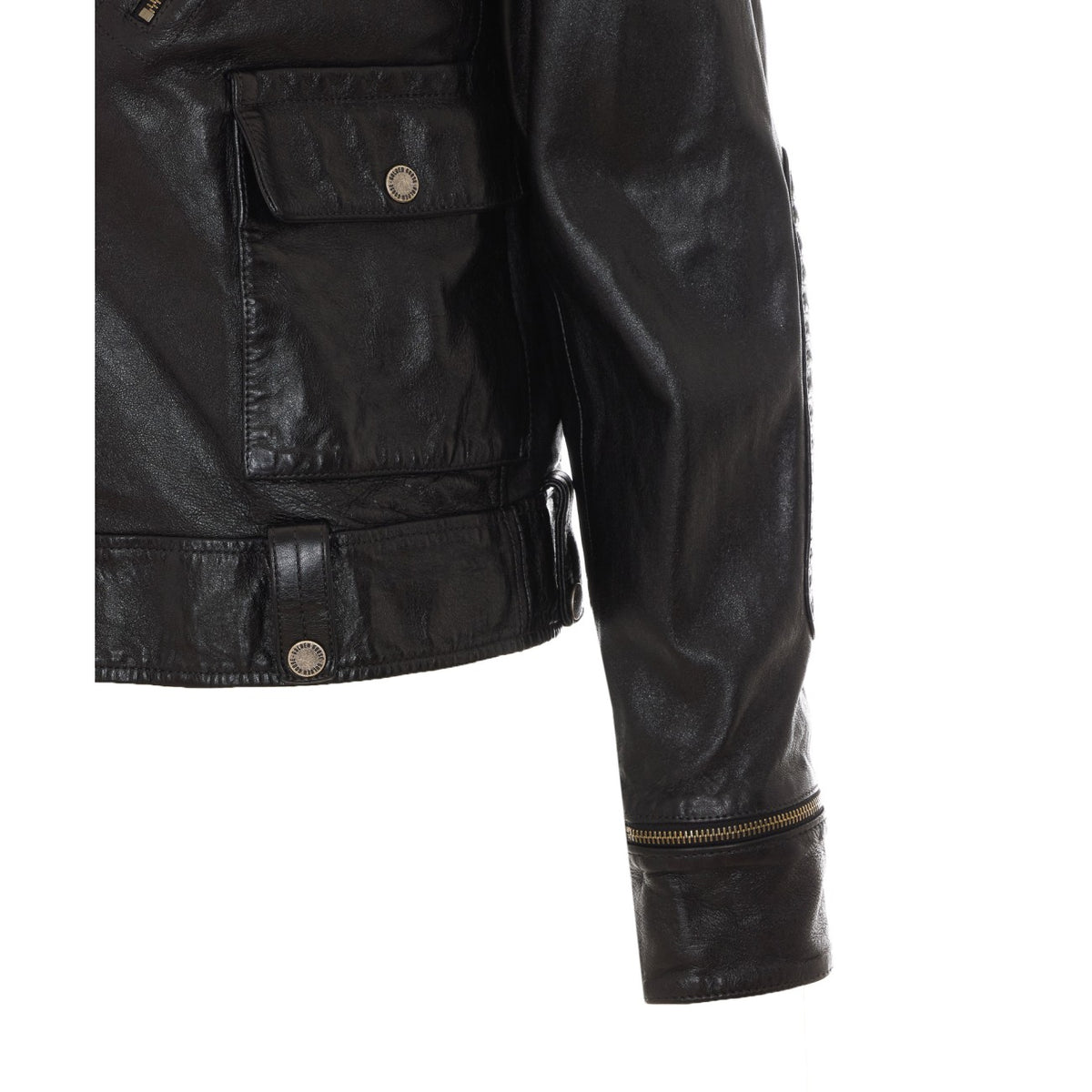 Golden Goose Men Leather Biker Jacket GOLDEN GOOSE