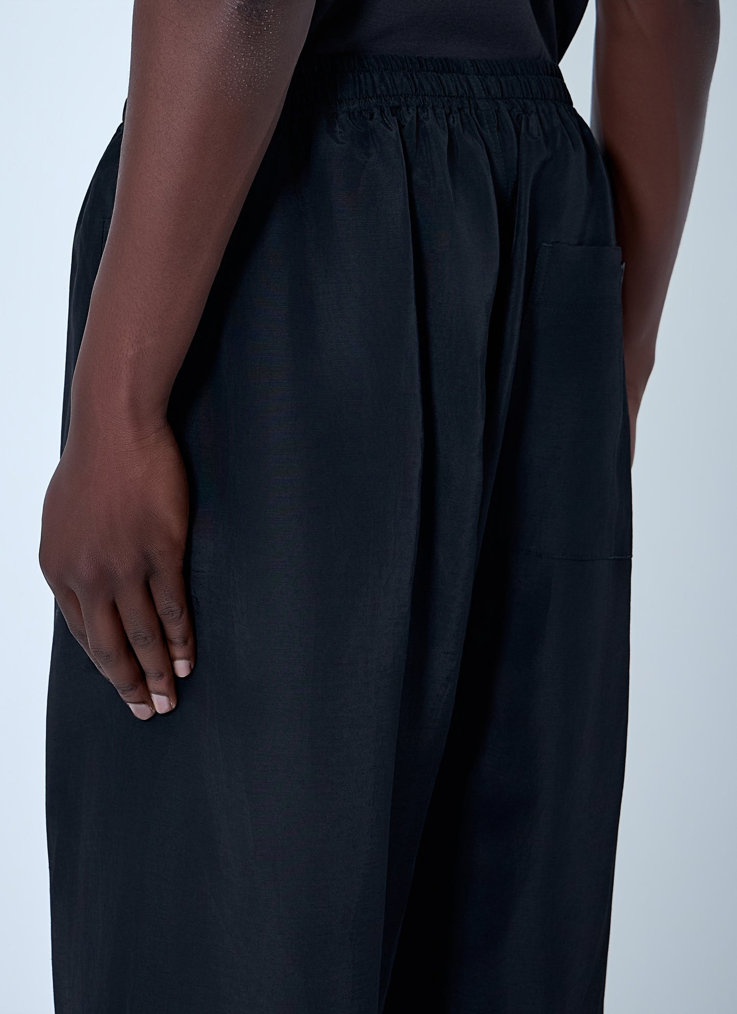 Lemaire Men Drawstring Wide-Leg Trousers LEMAIRE