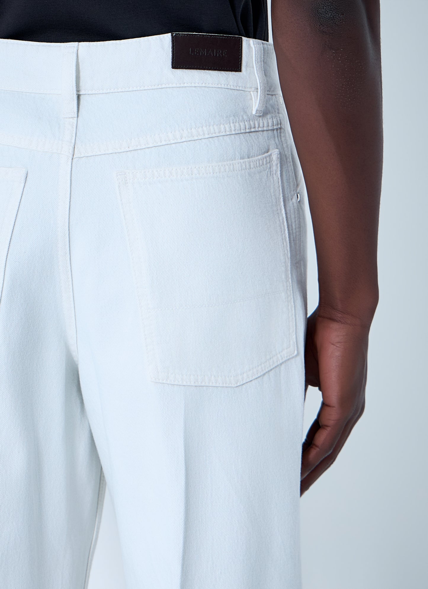 Lemaire Men Wide-Leg Denim Trousers LEMAIRE