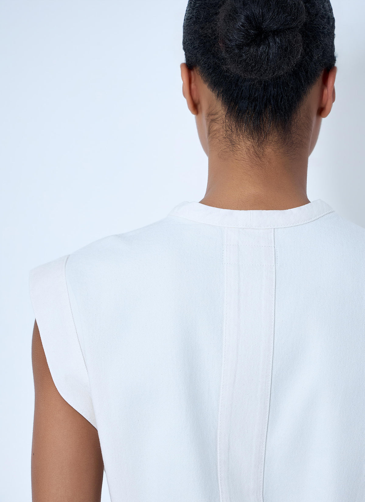 Lemaire Women Sleeveless V-Neck Top With Belted Waist LEMAIRE