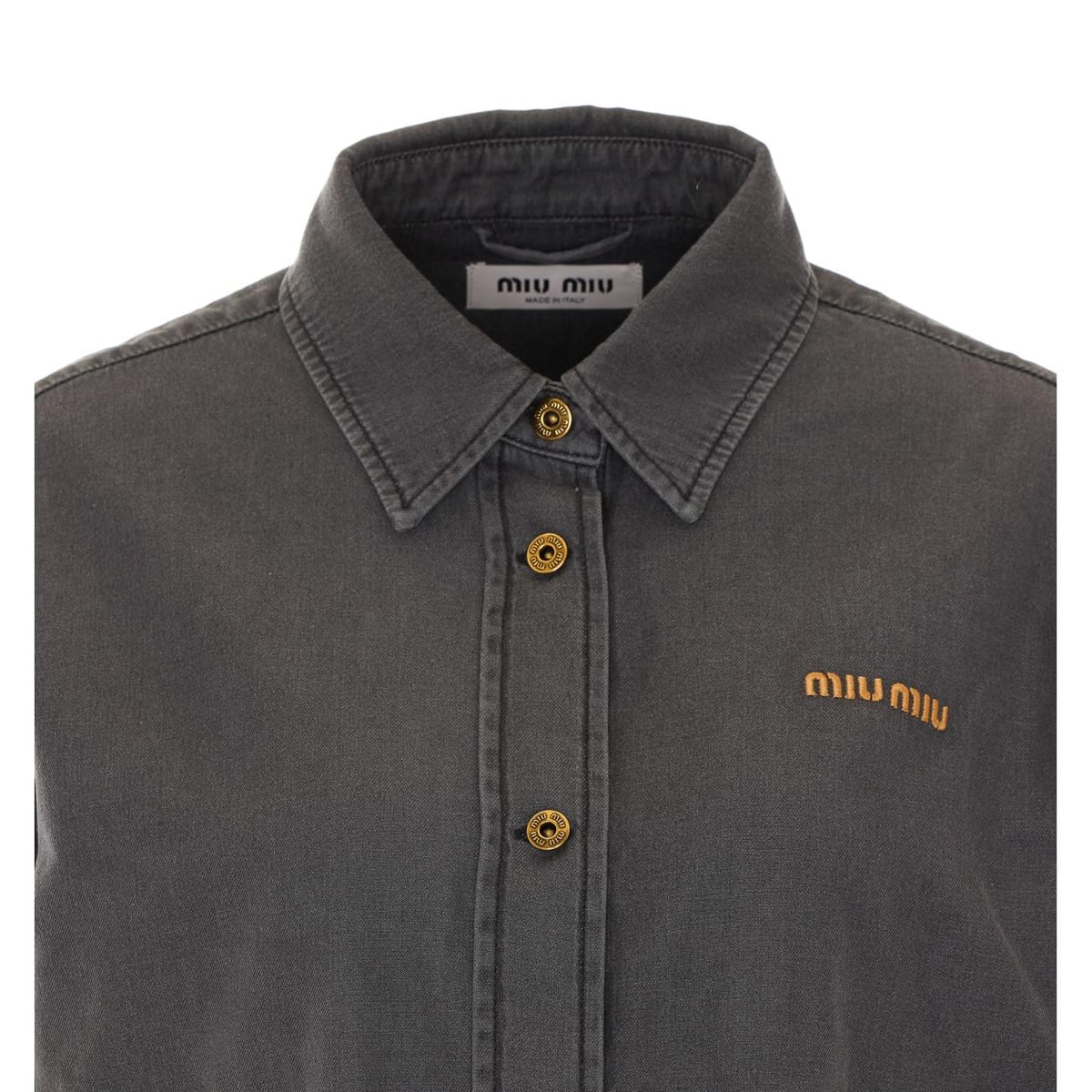 Miu Miu Women Light Denim Shirt MIU MIU