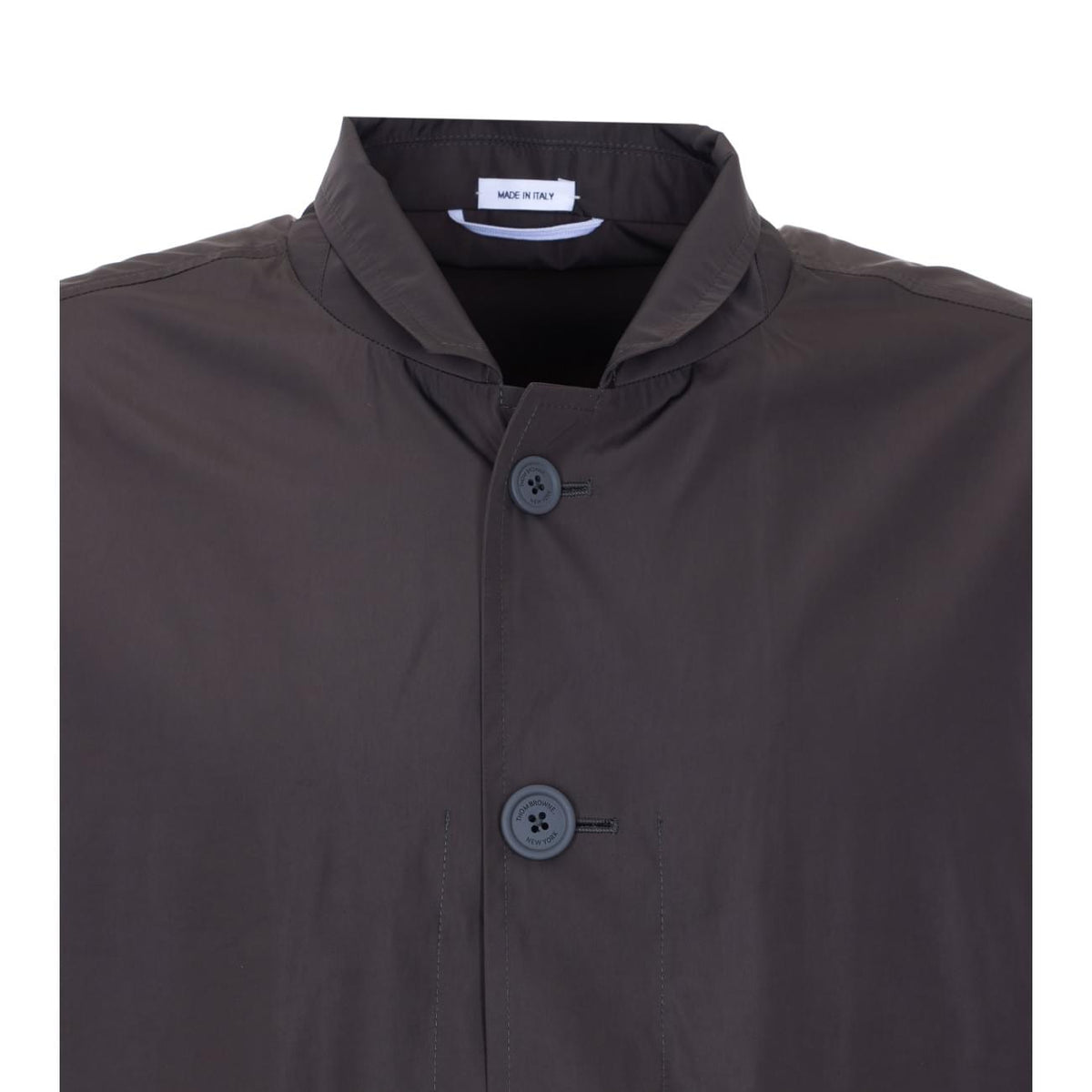 Thom Browne Men Light Memory Tech Packable Sportcoat With Logo THOM BROWNE