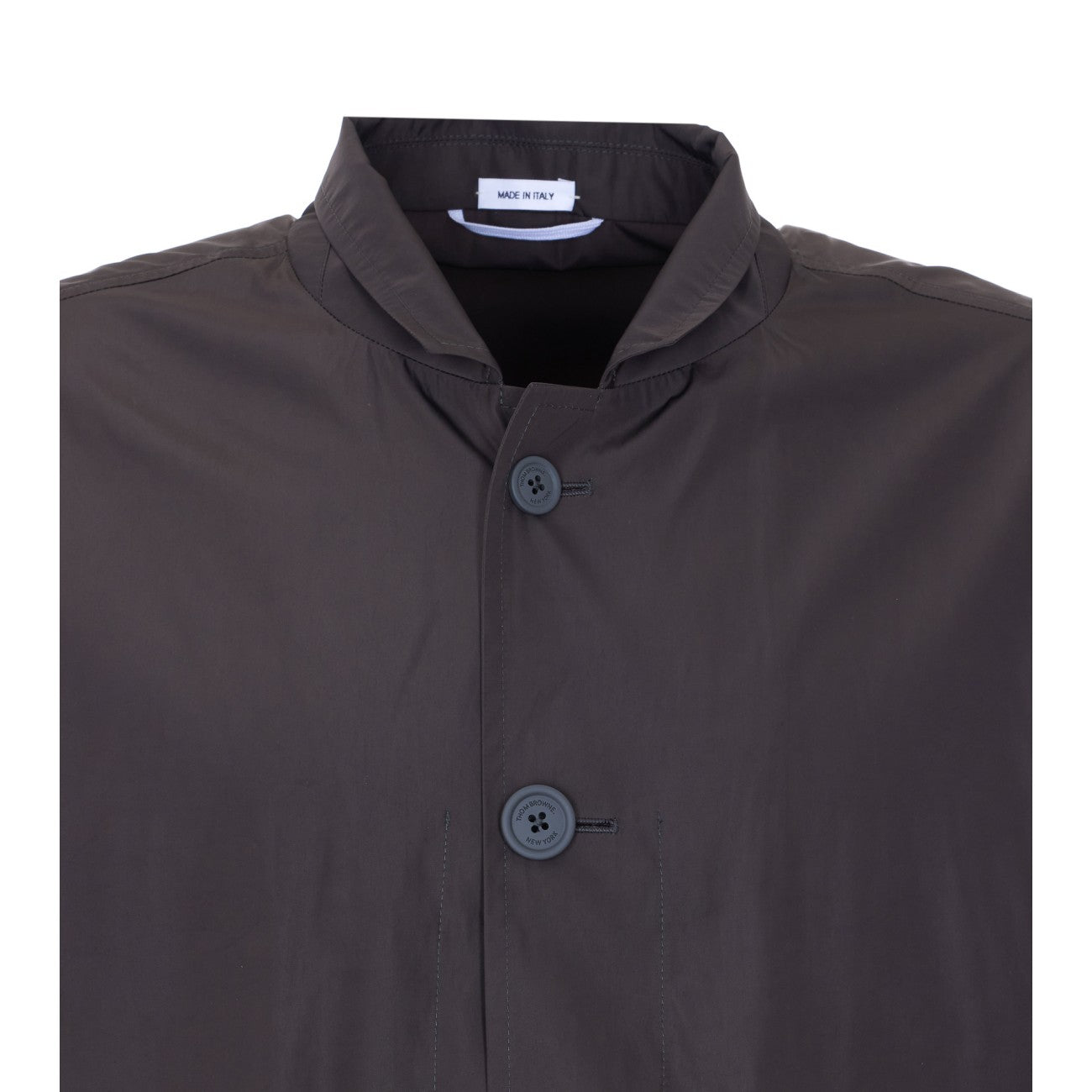 Thom Browne Men Light Memory Tech Packable Sportcoat With Logo THOM BROWNE