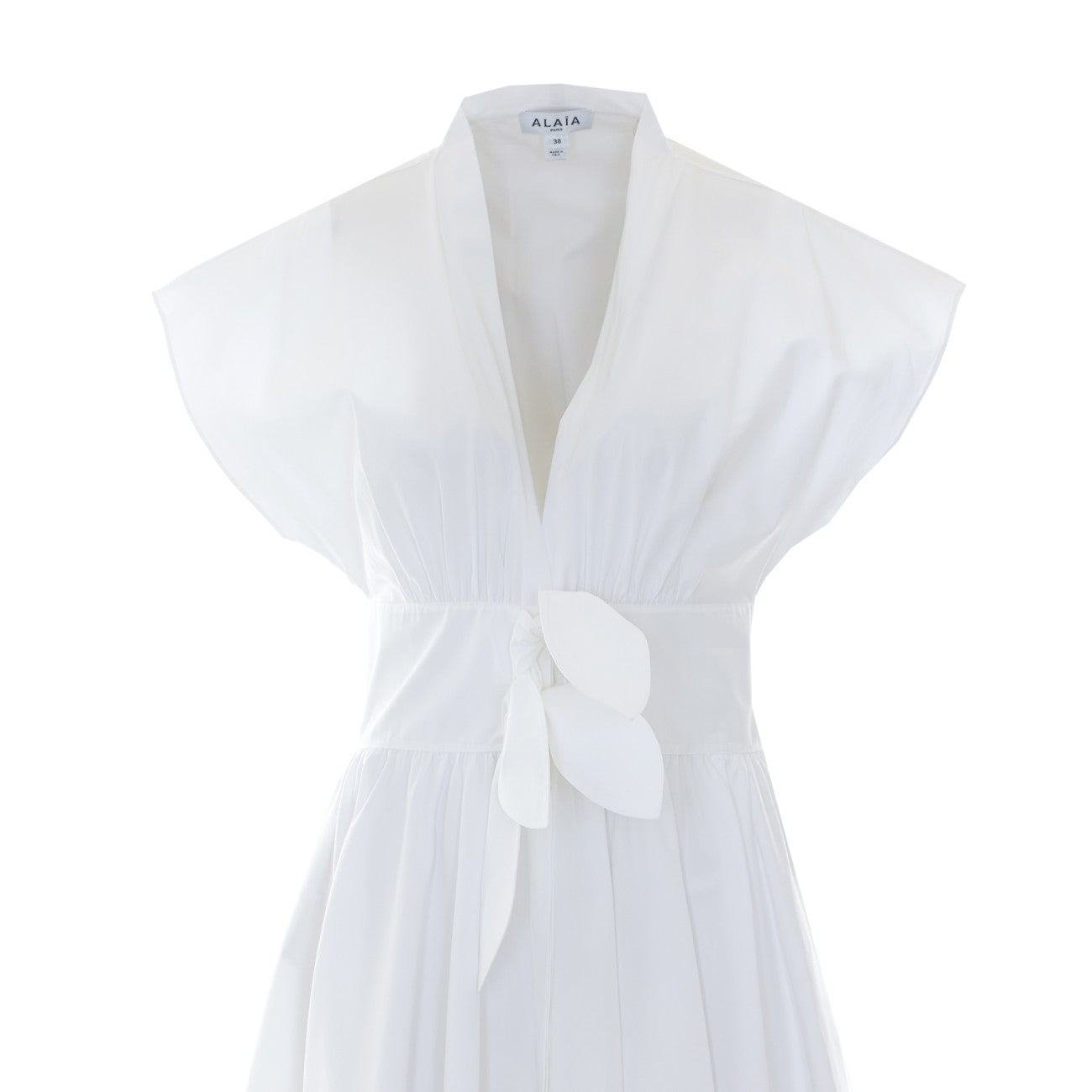 Alaia Women Linen Blend Belt Dress