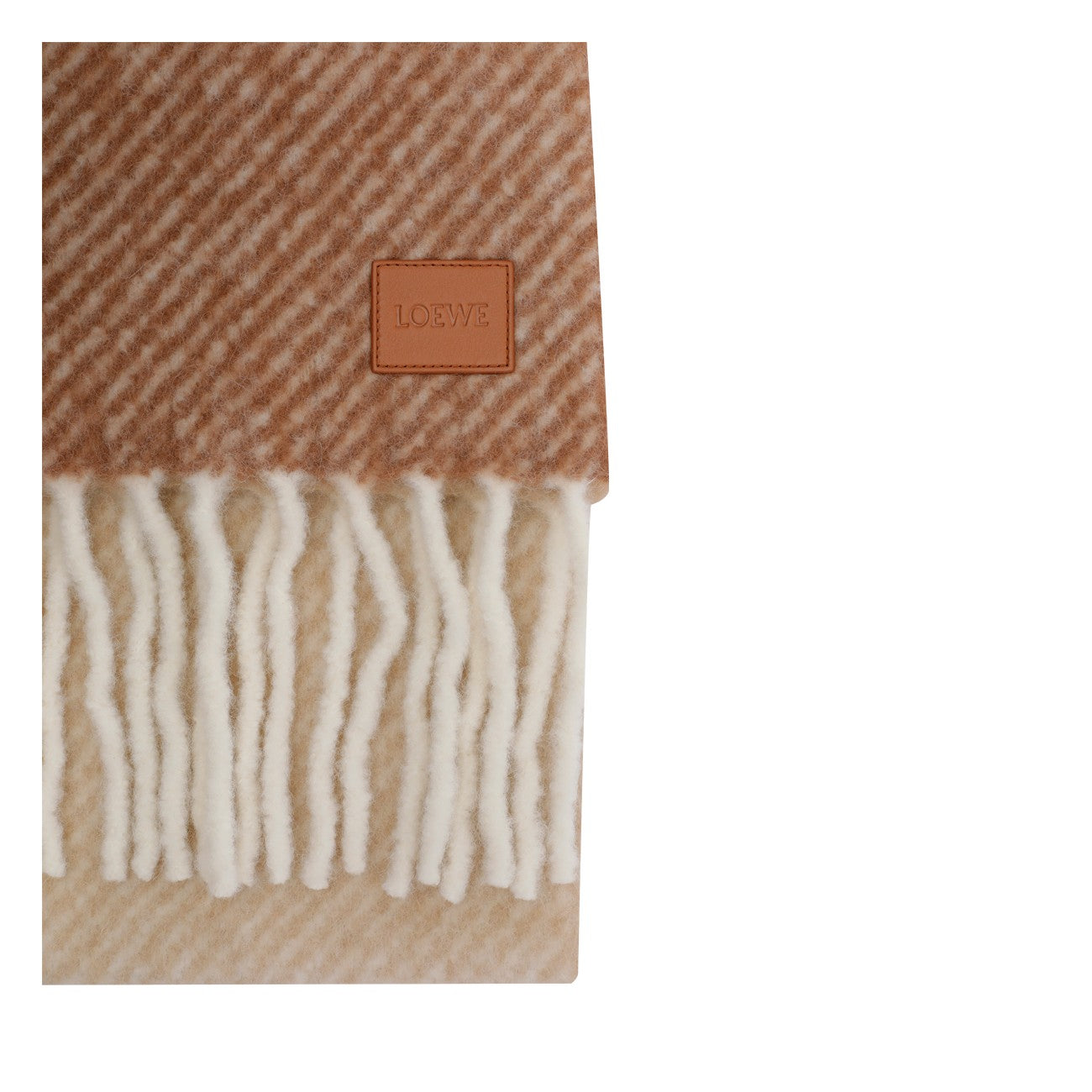 Loewe Women Logo Alpaca And Wool Scarf LOEWE