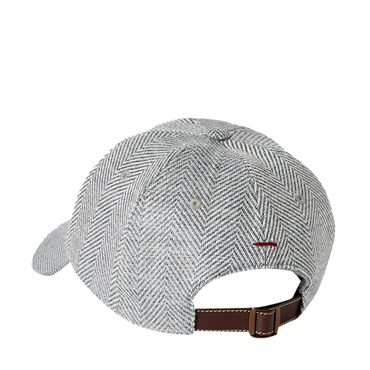 Brunello Cucinelli Men Logo Embroidered Chevron Baseball Cap BRUNELLO CUCINELLI