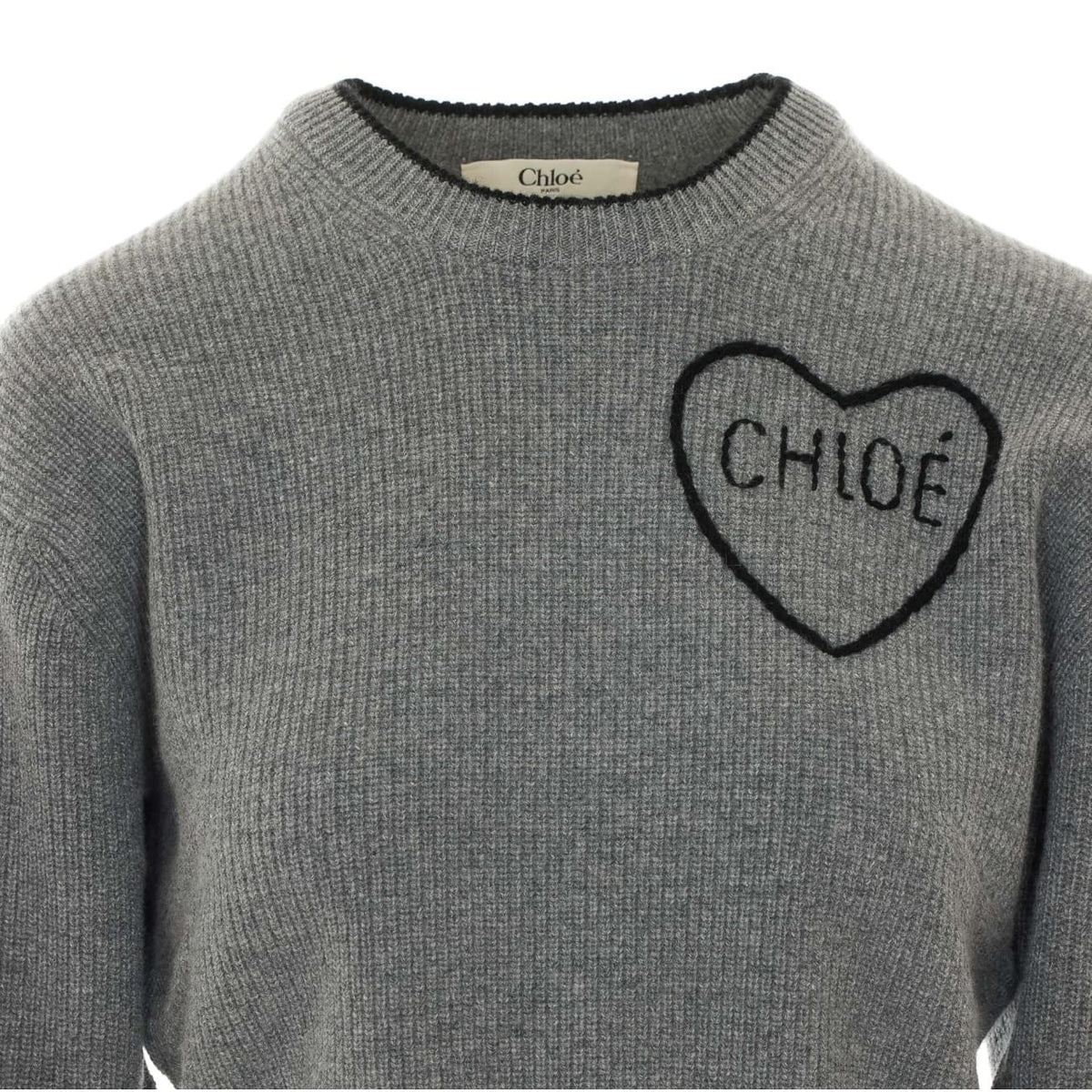 Chloe' Women Logo Heart Sweater CHLOE