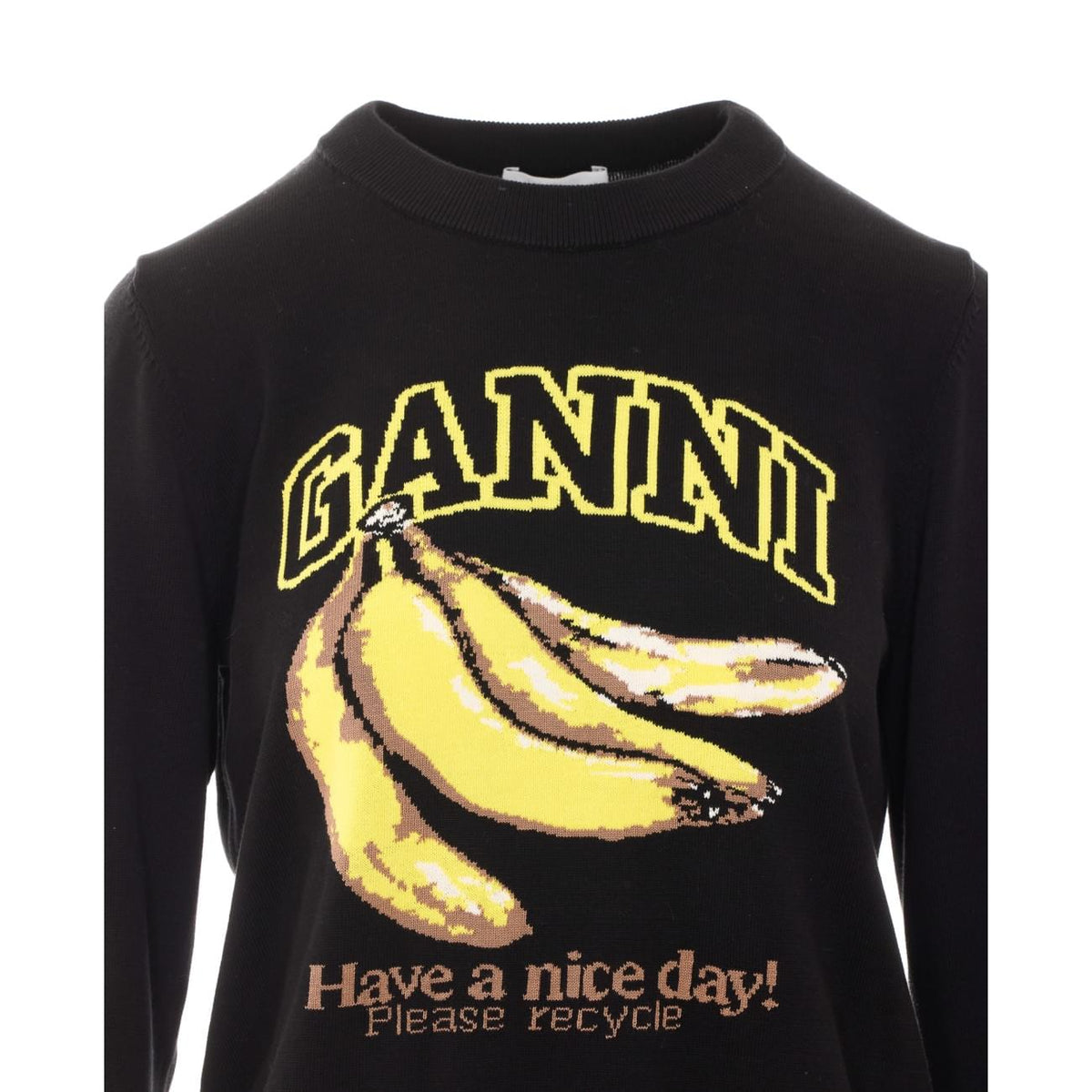 Ganni Women Logo Jumper With Banana Print GANNI