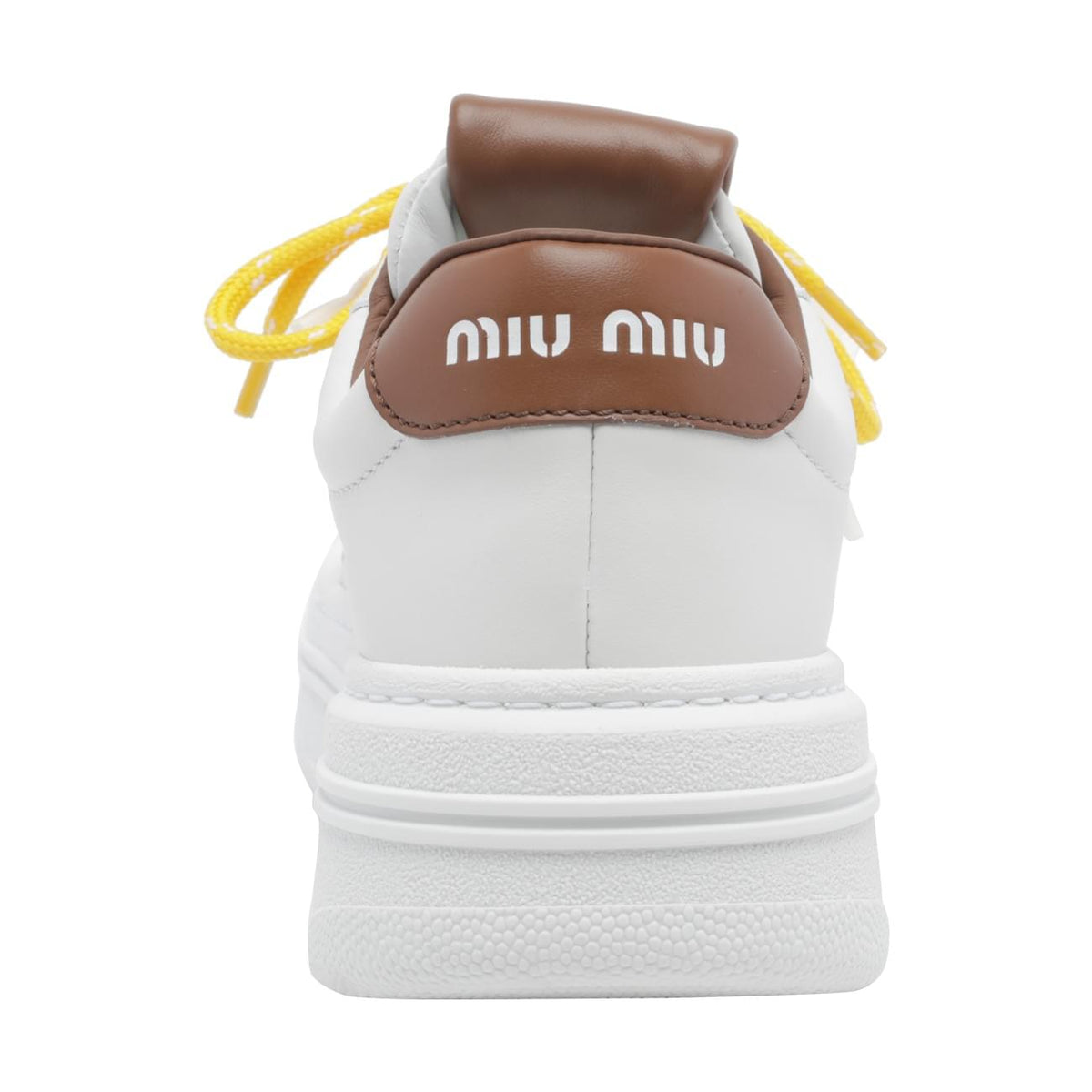 Miu Miu Women Logo Leather Sneakers MIU MIU