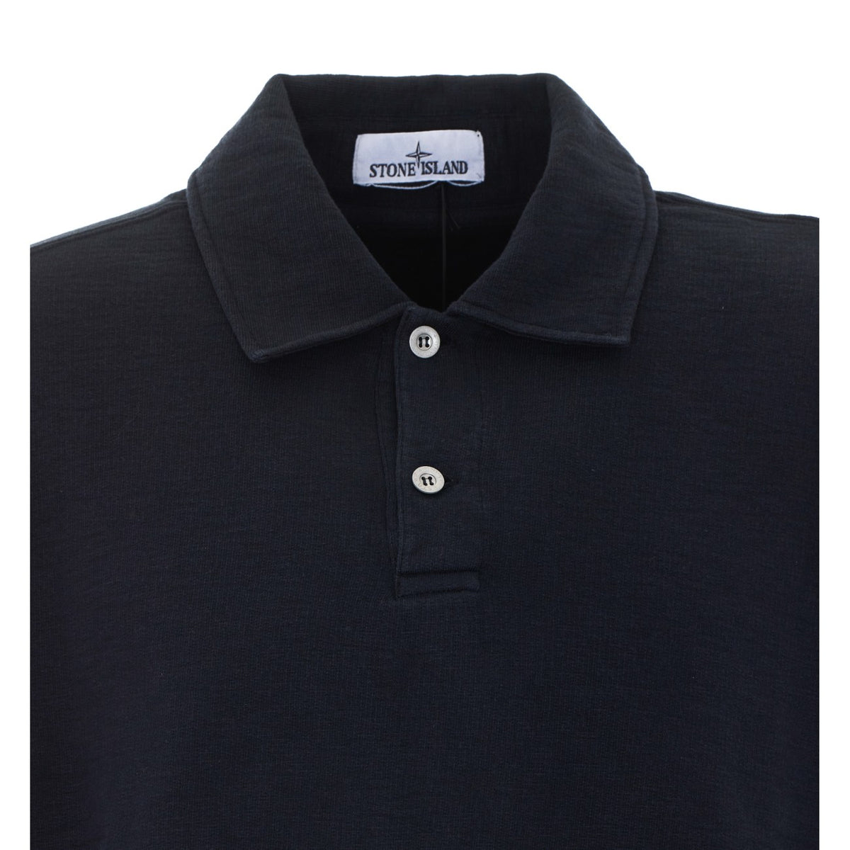 Stone Island Men Logo Long Sleeves Polo STONE ISLAND