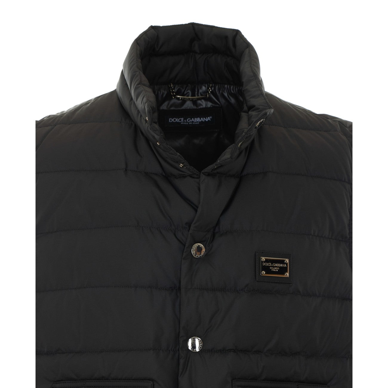 Dolce&Gabbana Men Logo Plaque Down Vest DOLCE & GABBANA