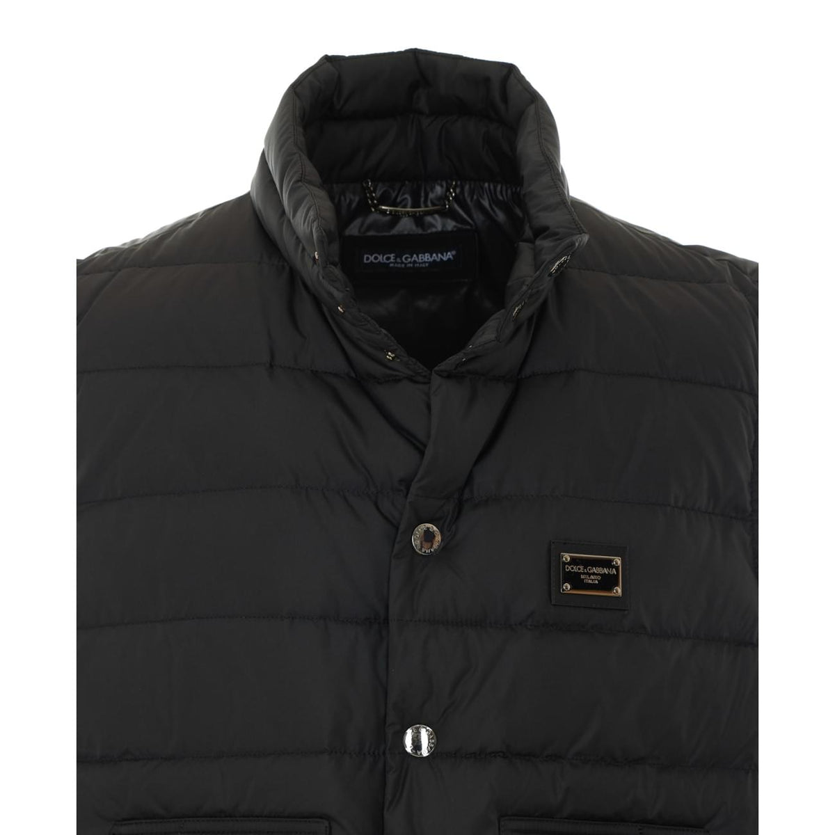 Dolce&Gabbana Men Logo Plaque Down Vest DOLCE & GABBANA