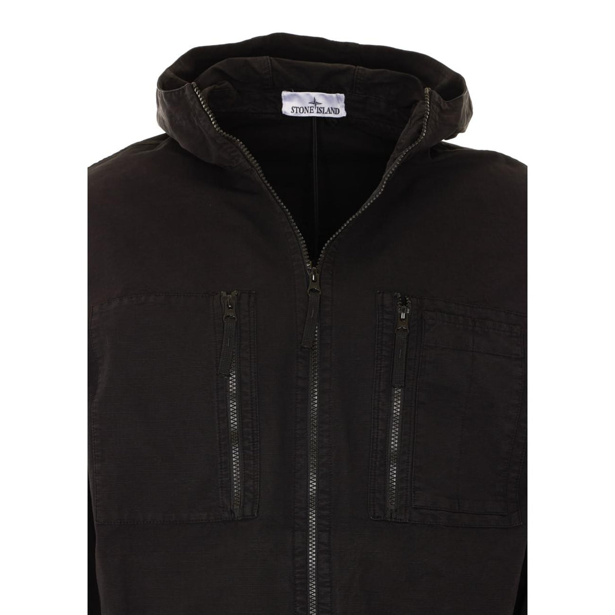 Stone Island Men Logo Ripstop Overshirt STONE ISLAND