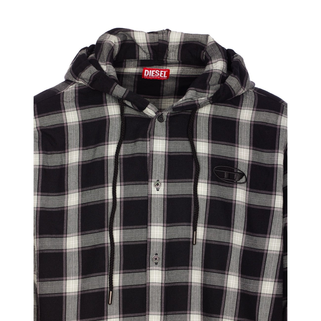 Diesel Men Logo S-Ix-Ajfi Check Shirt DIESEL