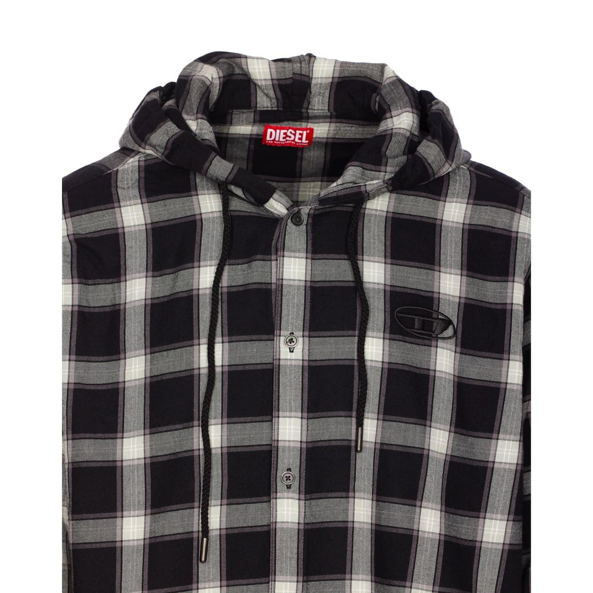 Diesel Men Logo S-Ix-Ajfi Check Shirt DIESEL