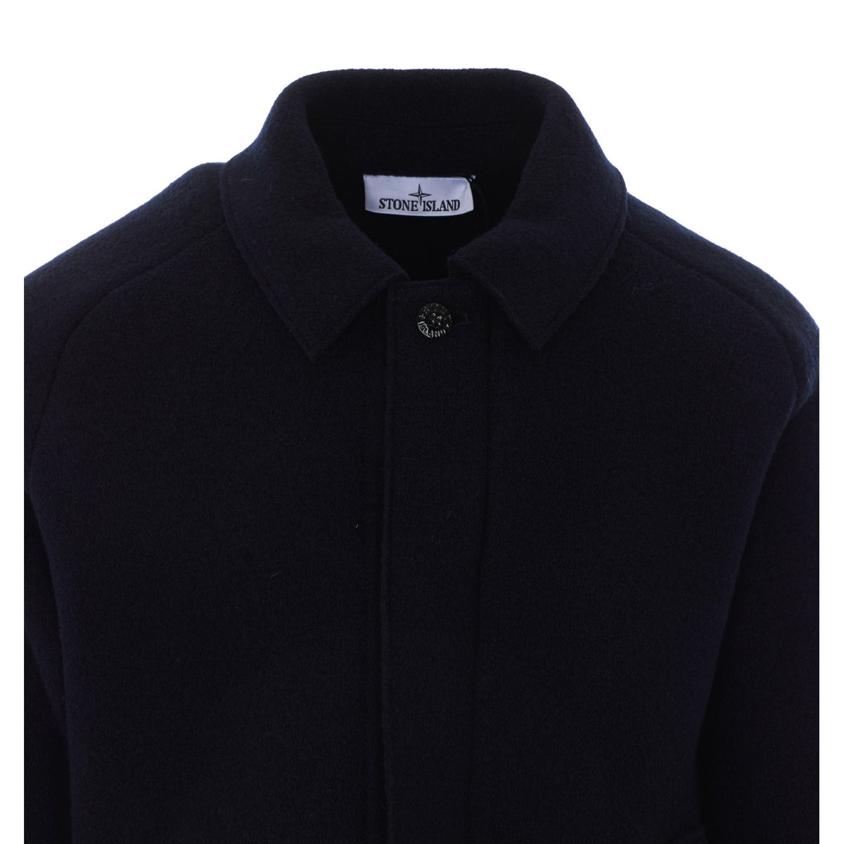 Stone Island Men Logo Virgin Wool Jacket STONE ISLAND