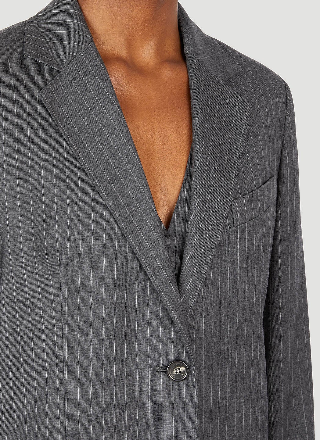 Max Mara Women Pinstriped Wool Blazer MAX MARA