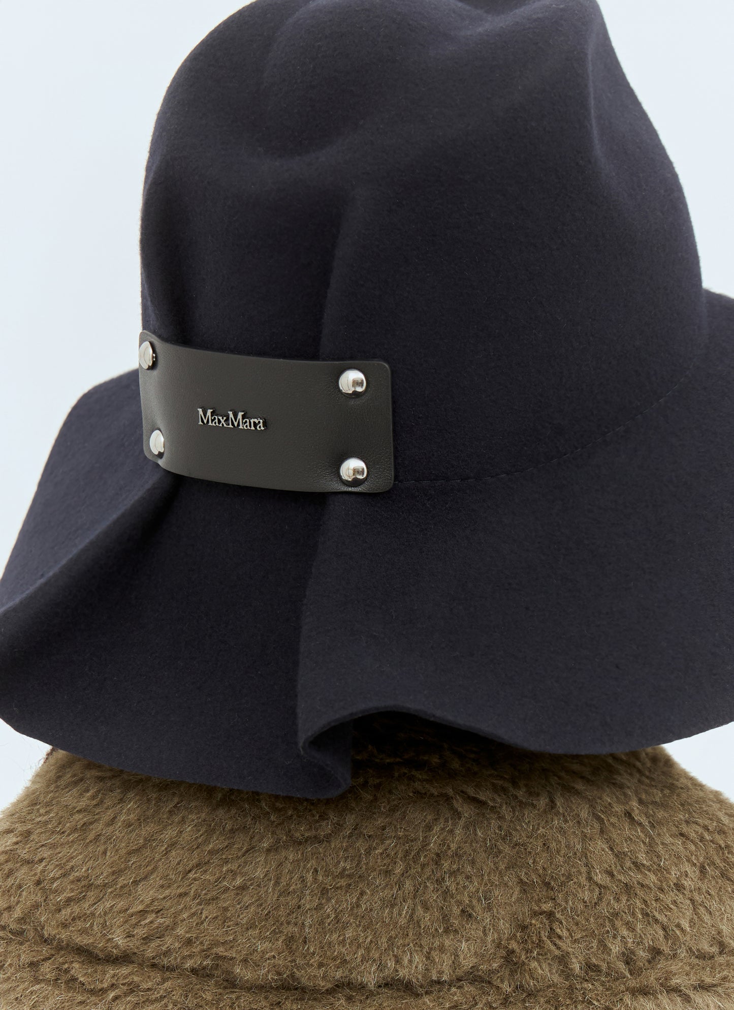 Max Mara Women Felt Wool Wide Brim Hat MAX MARA