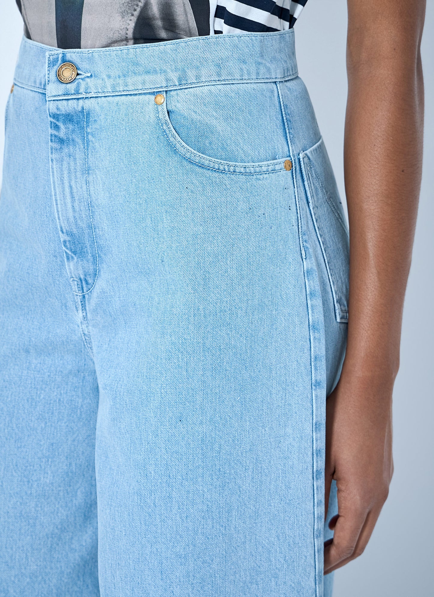 Max Mara Women Wide-Leg Denim Trousers MAX MARA