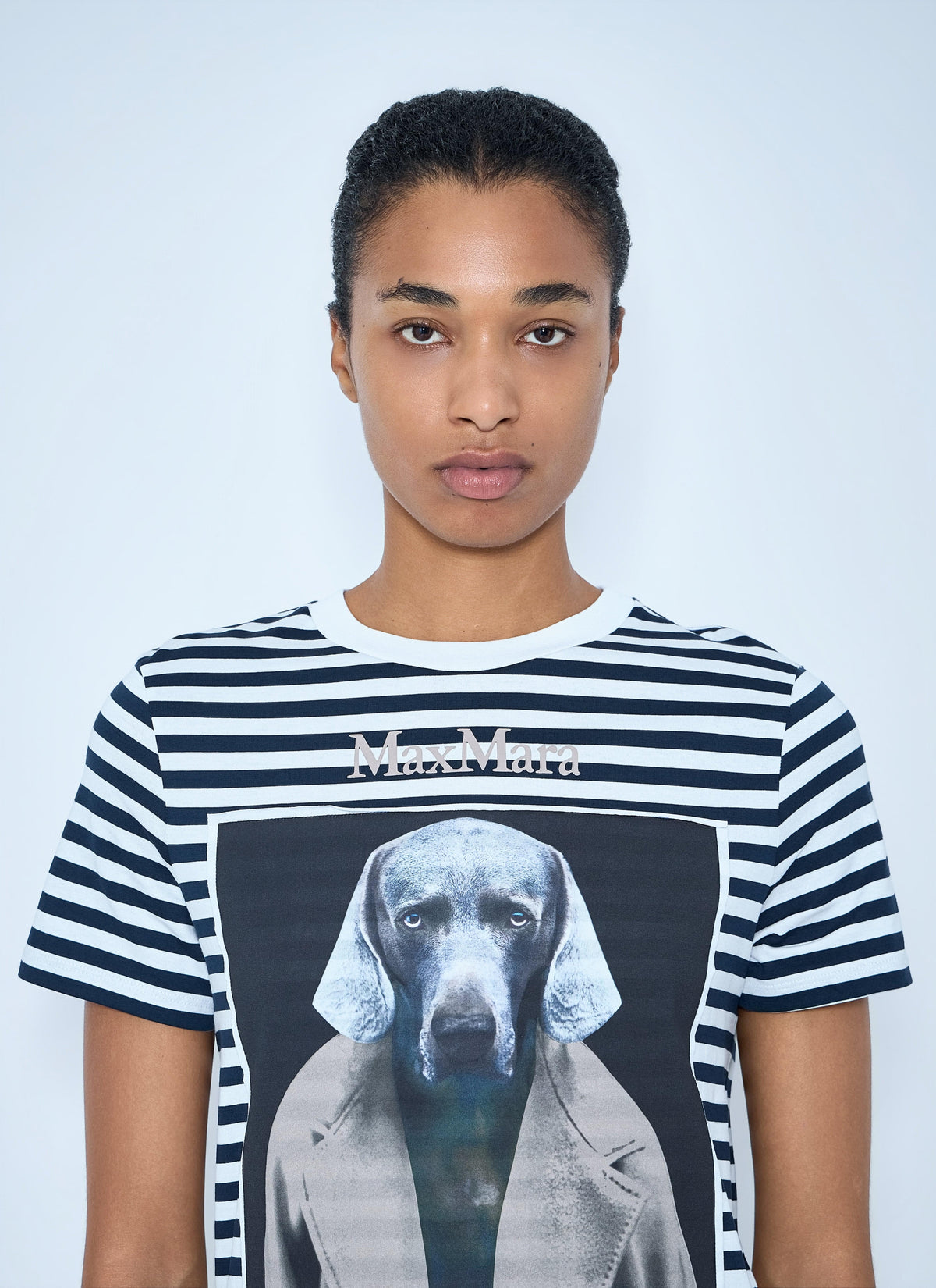 Max Mara Women Striped Graphic T-Shirt MAX MARA
